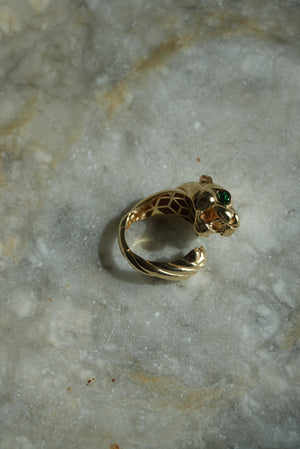 14k GOLD PANTHER RING