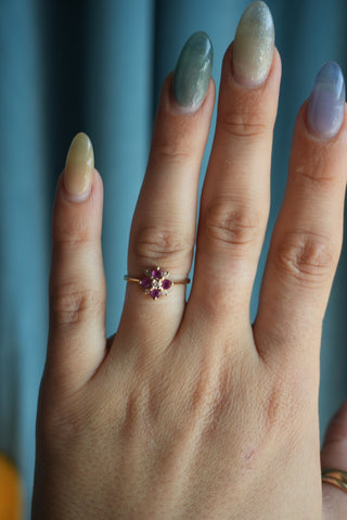 14K RUBY & DIAMOND RING