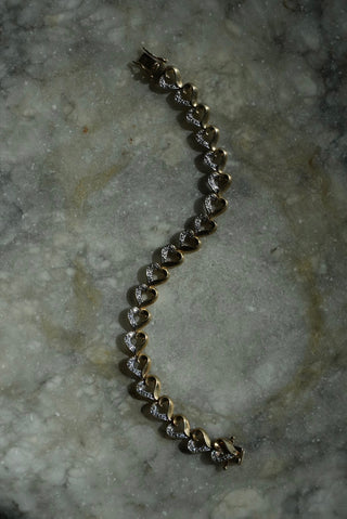 Heartbeats - Vermeil Dual Tone Heart Bracelet