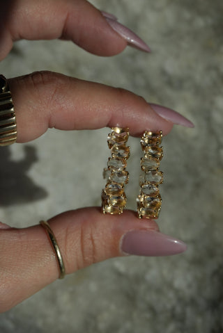 Fresh Squeezed - Vermeil Gemstone Hoops