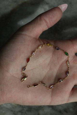 14k Gemstone Bracelet