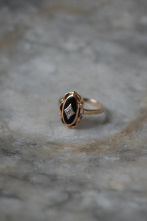 VINTAGE ONYX RING