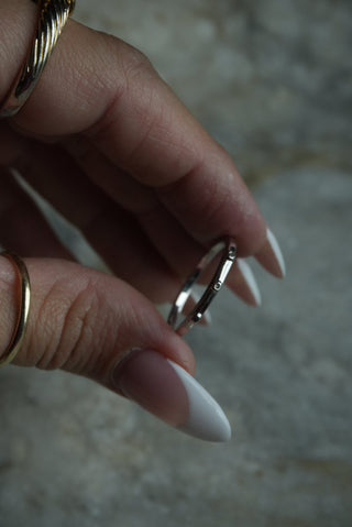 Station Stack - Sterling Spaced Eternity Band Size 10