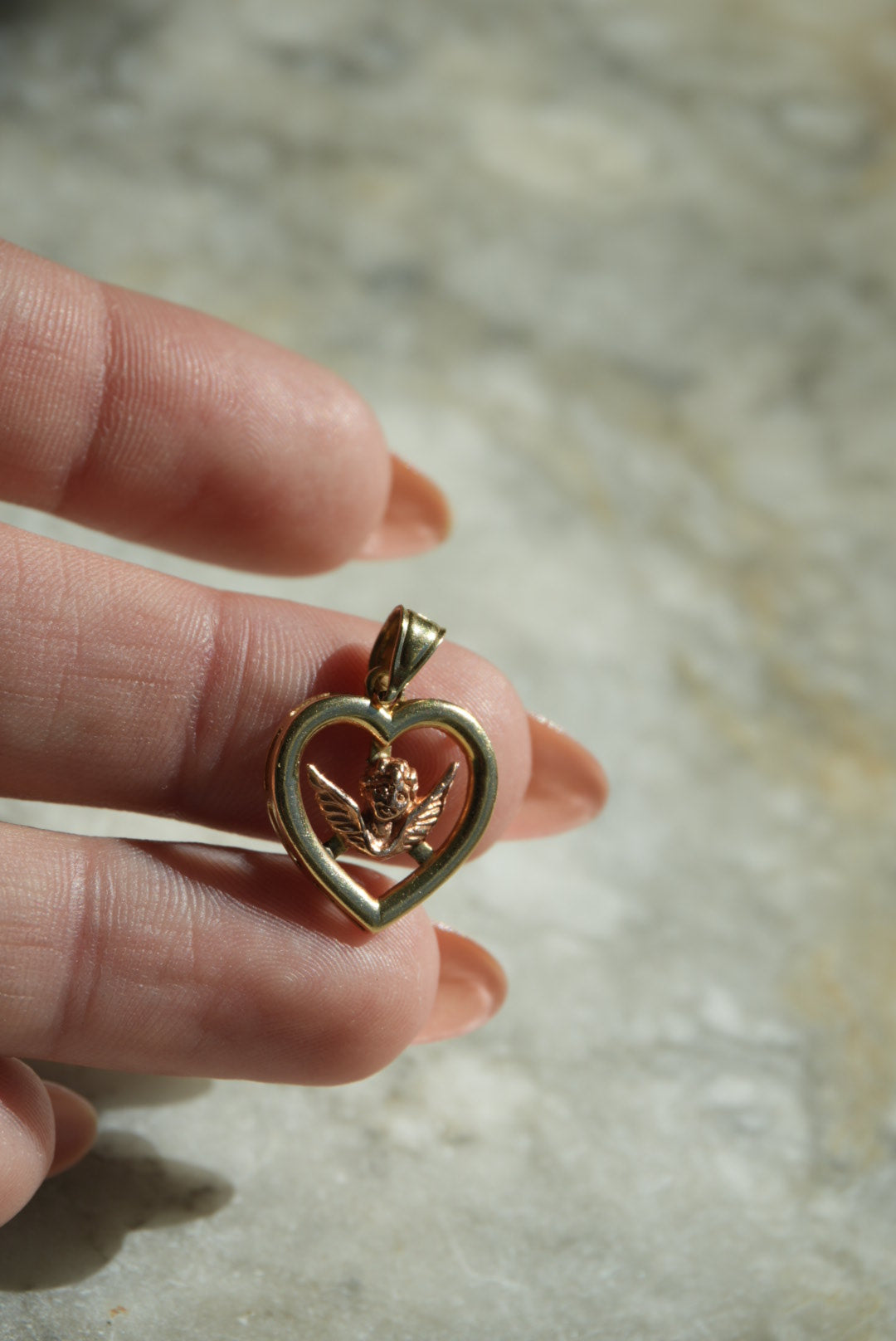 VINTAGE CHERUB CHARM