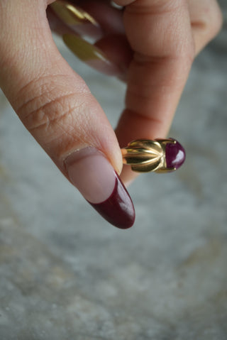 10K ART DECO RUBY RING