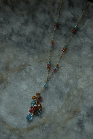 Candy Crush - Goldtone Beaded Necklace