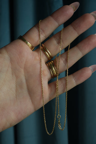 14k Mini Biker Chain - 20 inches
