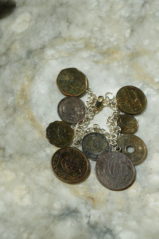 VINTAGE COIN CHARM BRACELET