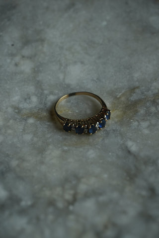 14k Diamond & Sapphire Ring