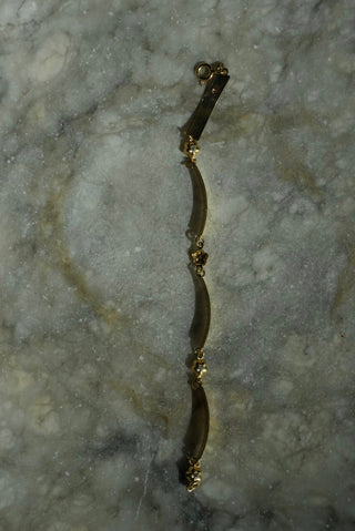 Flower Stems - Vermeil Bar Link Bracelet