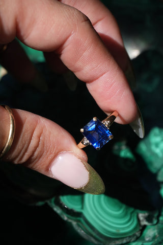 14k Ceylon Sapphire Ring
