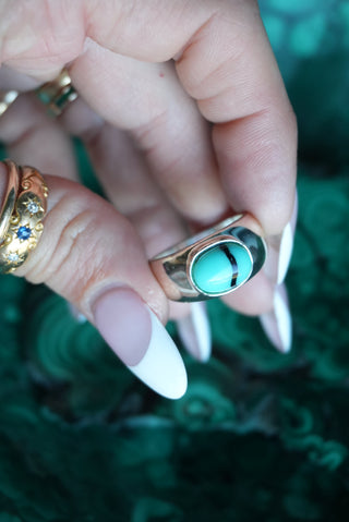 TURQUOISE BUBBLES SZ 8.5