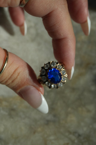 10K BLUE IOLITE RING
