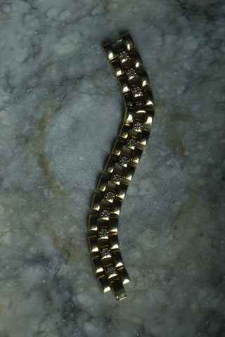 STATEMENT LINKS - GOLDTONE LEOPARD LINK