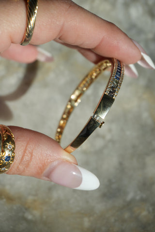 EFFY RAINBOW SAPPHIRE BANGLE BRACELET