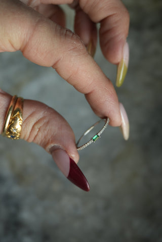 MINI EMERALD STACKABLE SZ 8