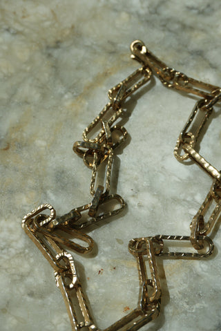 GUNMETAL PAPER CLIP CHAIN