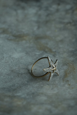 14K STARFISH RING