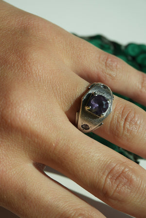 ARGENT ALEXANDRITE SZ 8