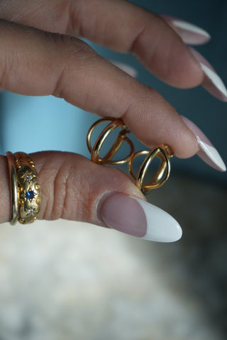 GOLD ORBS EARRINGS 14k