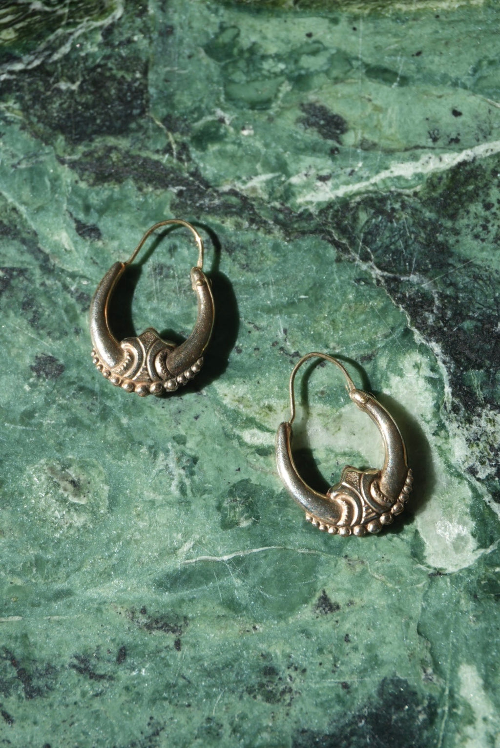 ANTIQUE DROP HOOPS