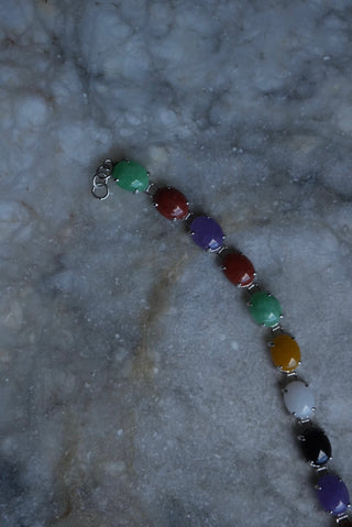 Jade Shades - Sterling Jade Cabochon Bracelet