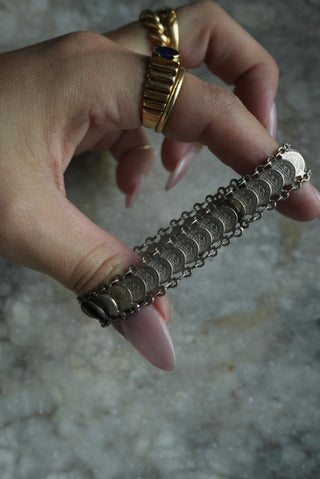 Coin Collector - Sterling silver 1956 Coin Bracelet