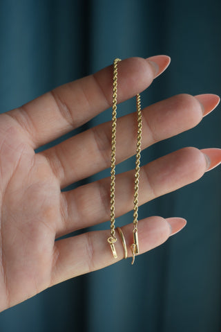 14K MINI ROPE CHAIN