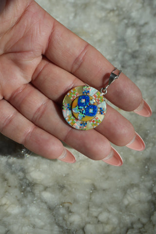 HANDMADE NATIVE OPAL INLAY MEDALLION