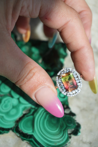 WATERMELON TOURMALINE SZ 10.5