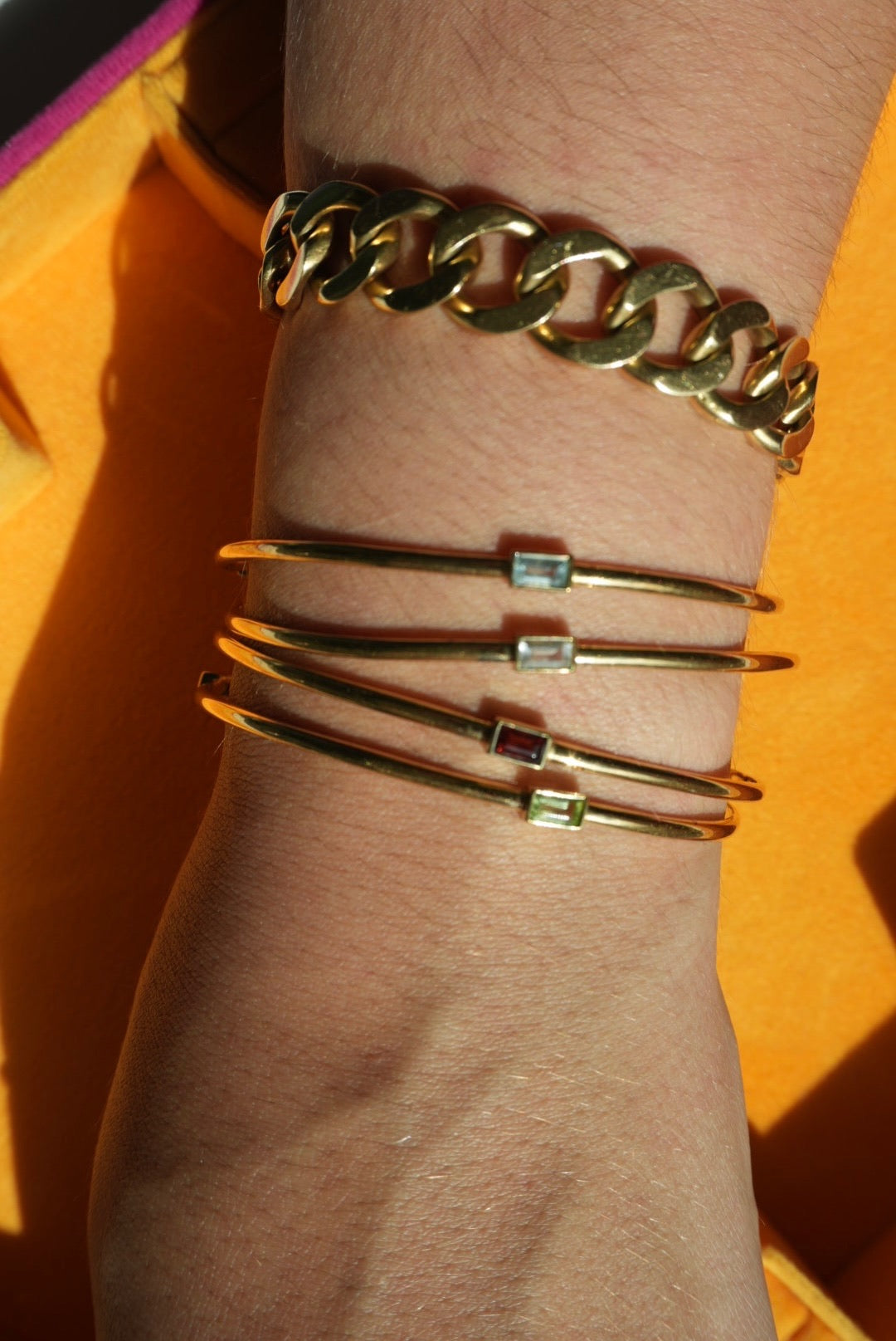 BEZEL BANGLES