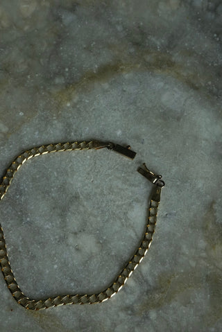 14K CURB LINK BRACELET