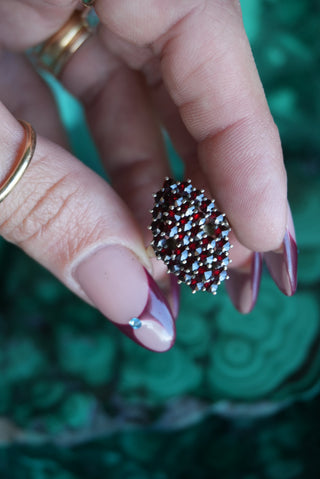 BOHEMIAN GARNET RING SZ 6