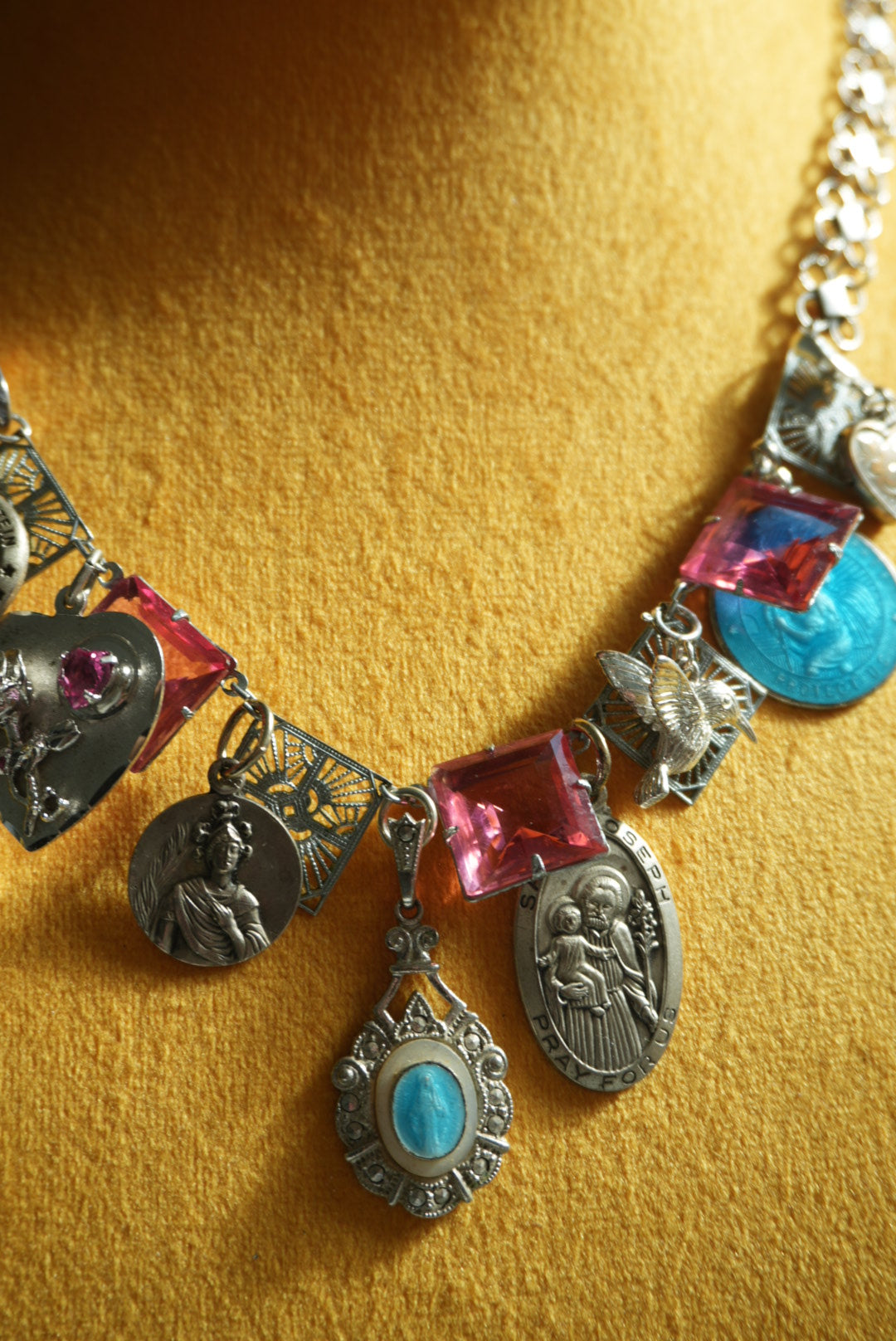 ULTIMATE VINTAGE CZECH CHARM NECKLACE