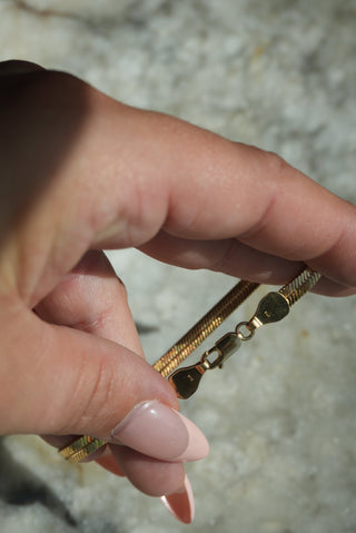 GOLDEN HERRINGBONE BRACELET