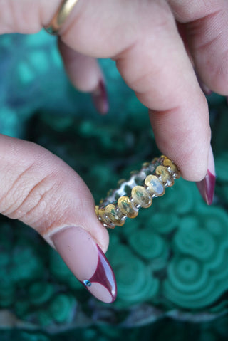 CITRINE INFINITY BAND SZ 8.5