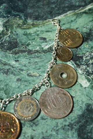 VINTAGE COIN CHARM BRACELET