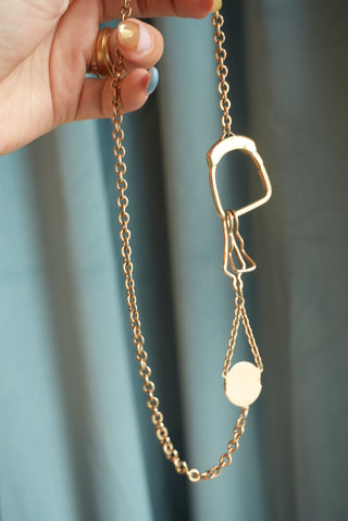 CARNELIAN WATCH CHAIN NECKLACE