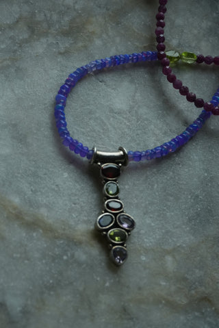 Fall Harvest - Beaded Gemstone Necklace