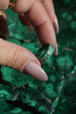 Turtle Time - Stone Inlay Ring Size 5