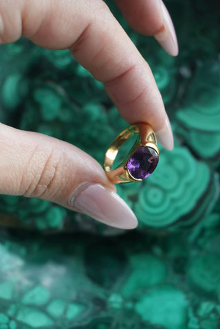 Plum Pony - Vermeil Amethyst Ring Size 7