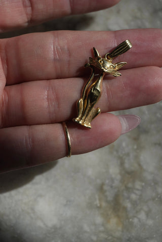 14k Sylvester Kitty Pendant