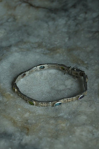 SPRING HUES - STERLING VINTAGE BRACELET