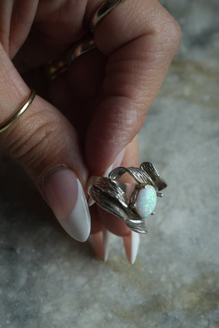 It’s Organic - Sterling Opal Abstract Ring Size 7