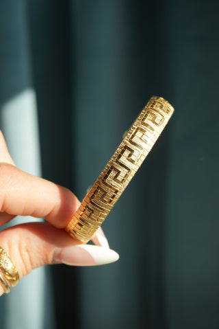 GREEK KEY CUFF BRACELET