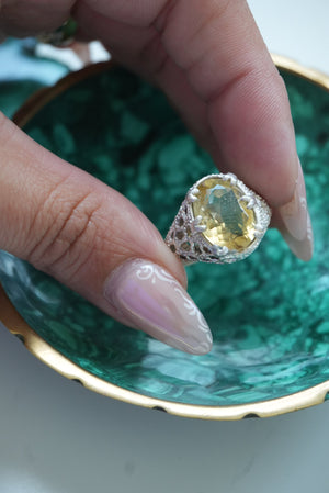 CITRINE ANTIQUES SZ 12.5