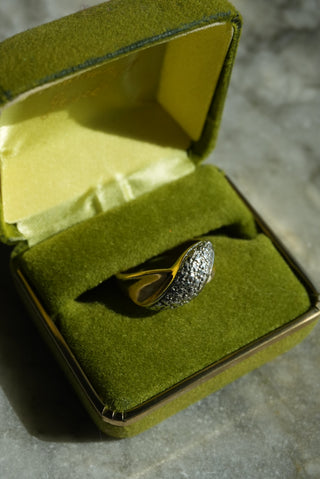 Dual Wave - Mixed Metal Vermeil Ring Size 8