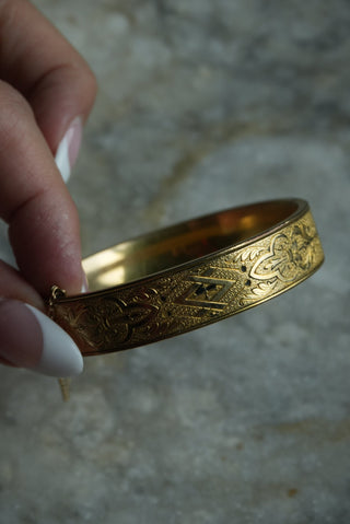 Gatsby Girl - Gold Fill Classic Hinge Bangle