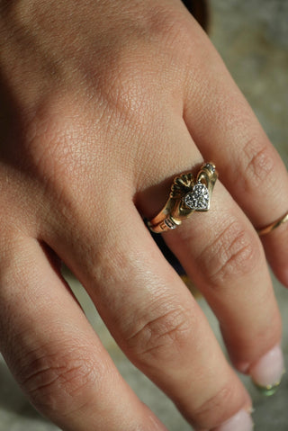 10k Claddagh Bracelet Ring