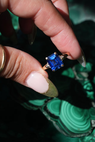 14k Ceylon Sapphire Ring